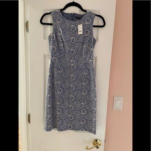 Brooks Brothers A-Line Dress Blue Floral NWT